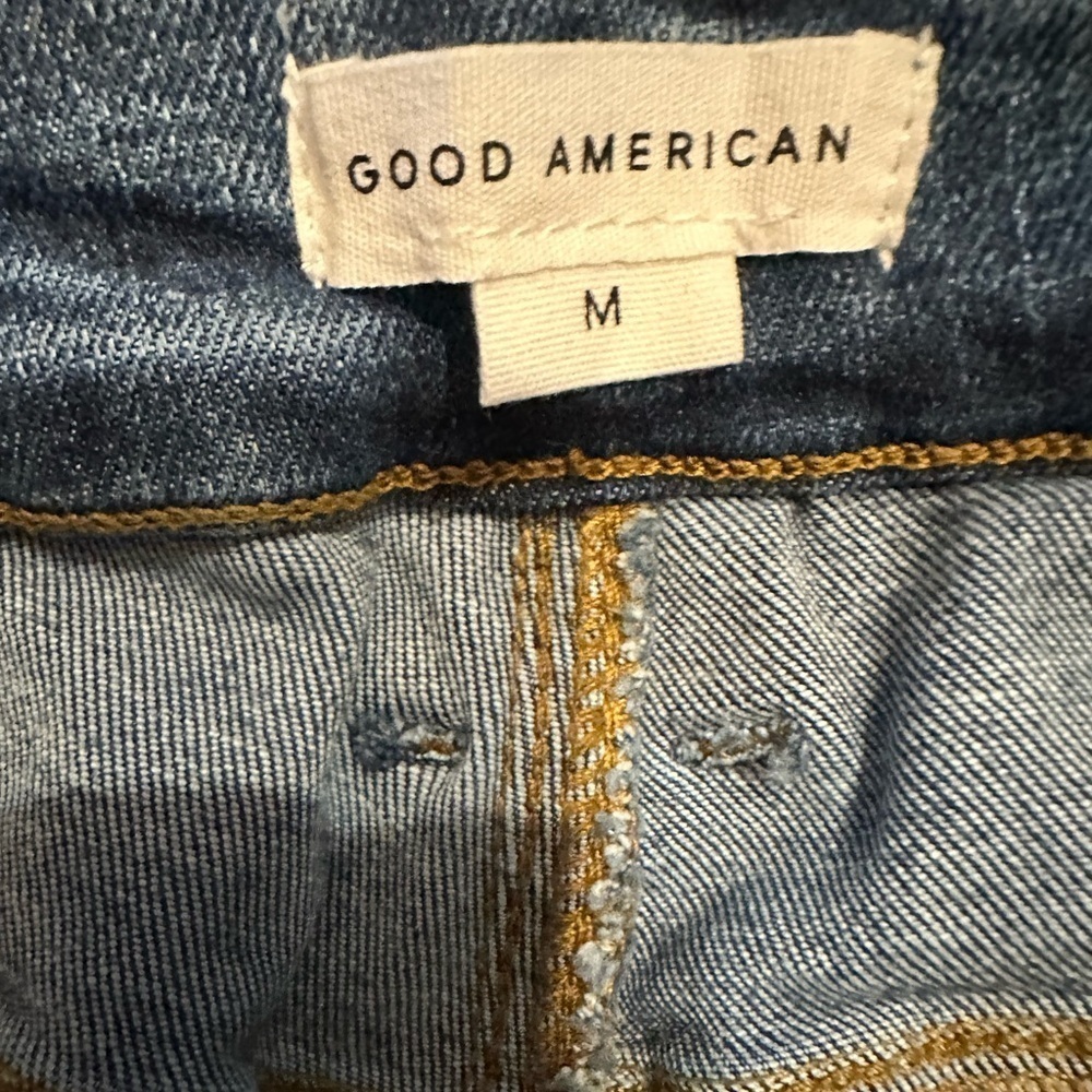 Good American Power Stretch Straight Leg Size Medium NWT 27” Inseam - Picture 6 of 9